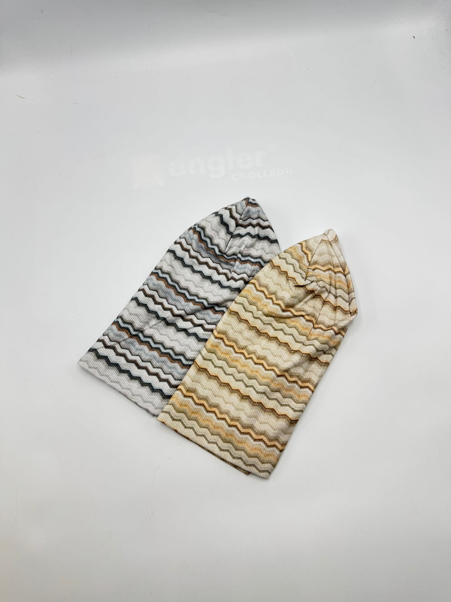 Zig zag pattern beanie