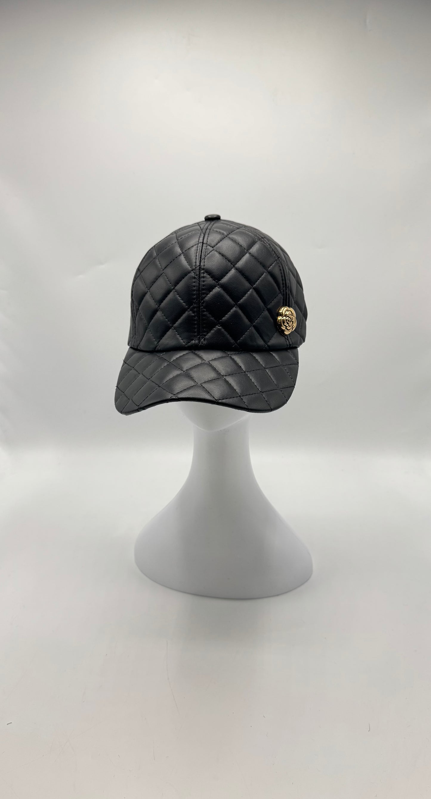 Quilted Leather Baseball cap