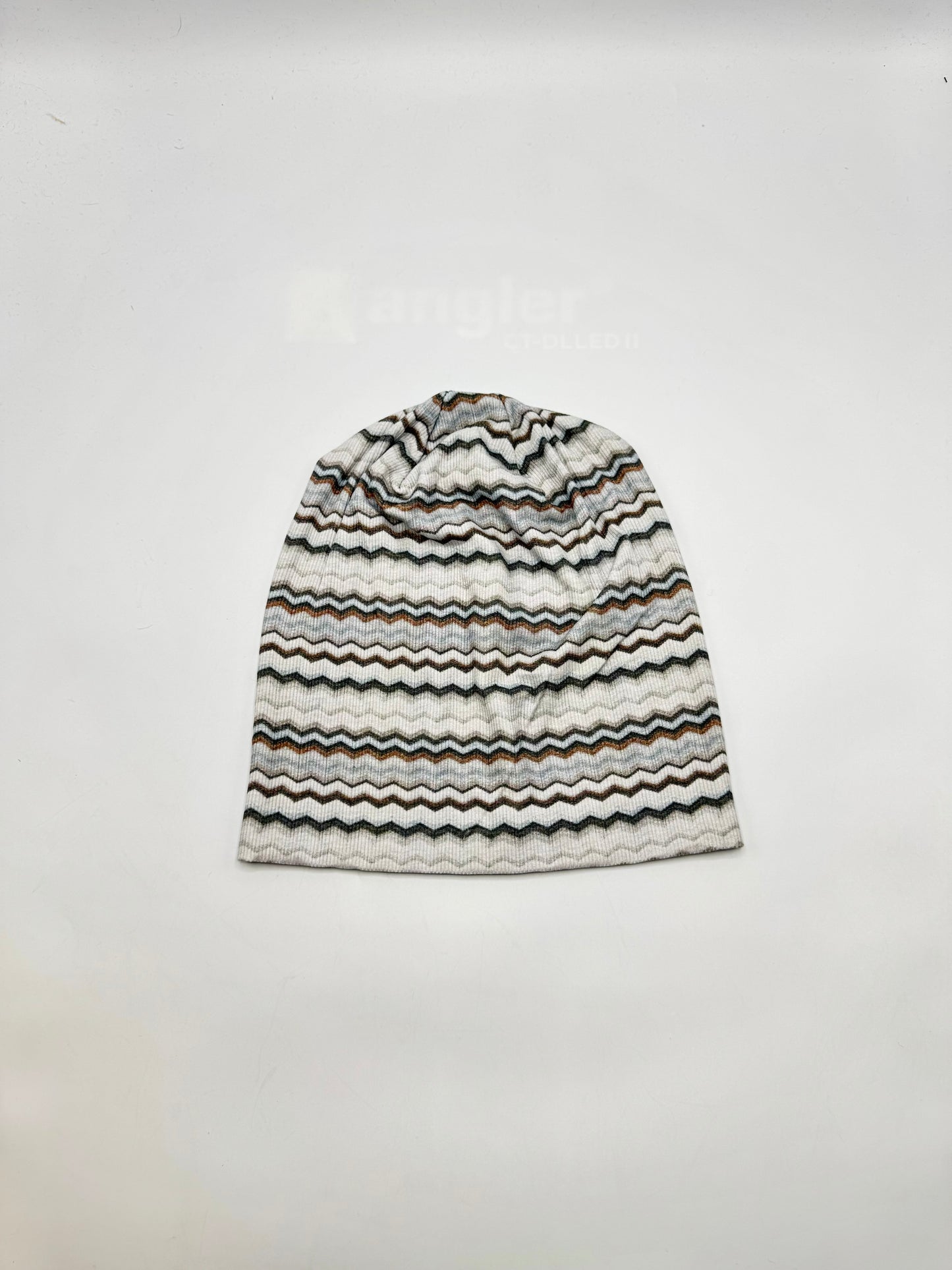 Zig zag pattern beanie
